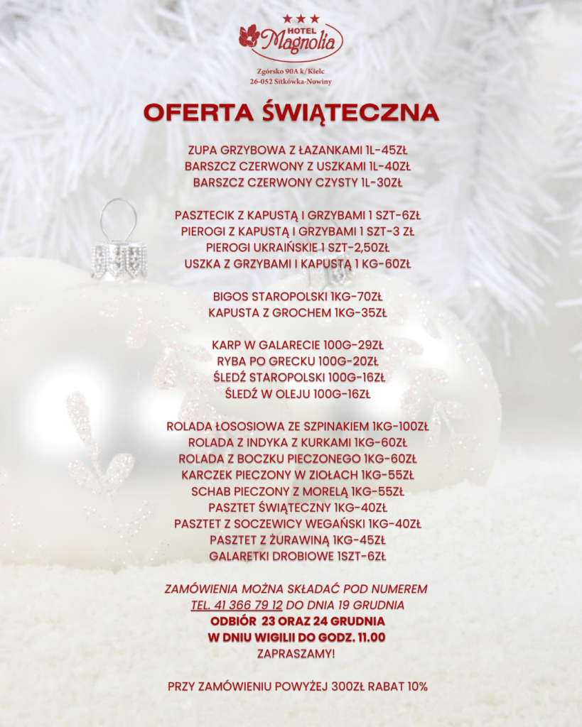 OFERTA ŚWIĄTECZNA